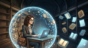 Investigadora en burbuja